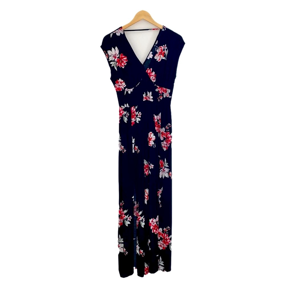 Xhilaration | Floral Faux Wrap Maxi Dress | Flowy Boho Summer Dress